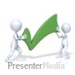 Figures With Check Mark Presentation clipart