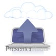 Cloud Computer Upload Presentation clipart