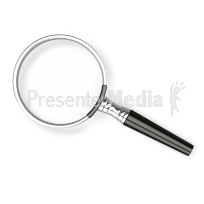 Magnifying Glass Flat Ground Presentation clipart
