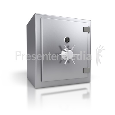 Steel Safe Closed Presentation clipart