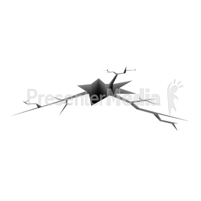 Big Hole Crack Presentation clipart