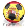 Spain Soccer Ball Presentation clipart