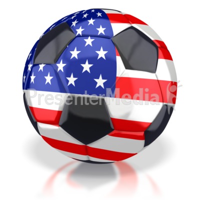 American Soccer Ball Presentation clipart