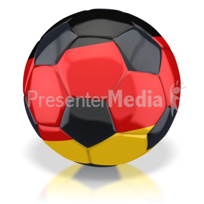 Germany Soccer Ball Presentation clipart