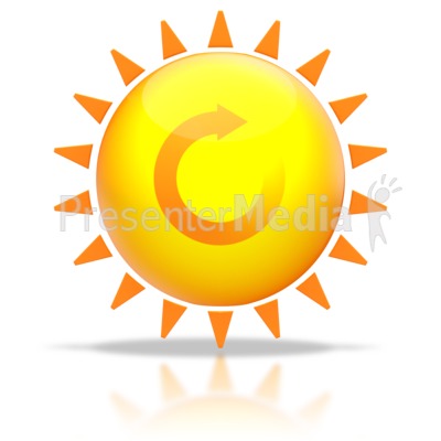 Sun Shine Recycle Arrow Presentation clipart