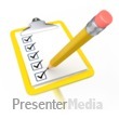 Pencil Draw Checkmark Yellow Clipboard - Presentation Clipart