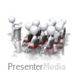 Stick Figure Podium Speech Group Presentation clipart