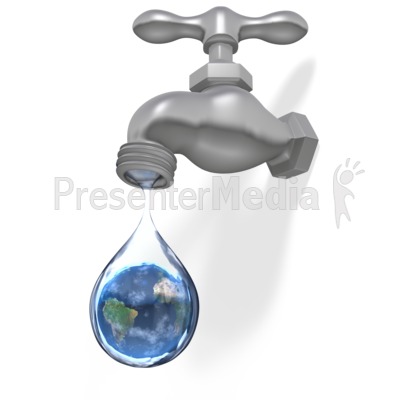 Faucet Drip Earth Presentation clipart