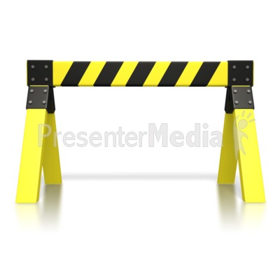 Caution Saw Horse Presentation clipart