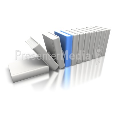 Blue Book Stand Out Presentation clipart