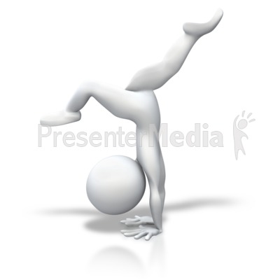 Stick Figure Gymnastics Split Handstand - Sports and Recreation - Great