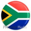 South Africa Flag Button Presentation clipart