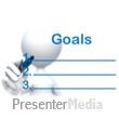 Stick Figure Drawing Goals - Presentation Clipart
