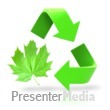 Leaf Circle Recycle Arrows - Presentation Clipart