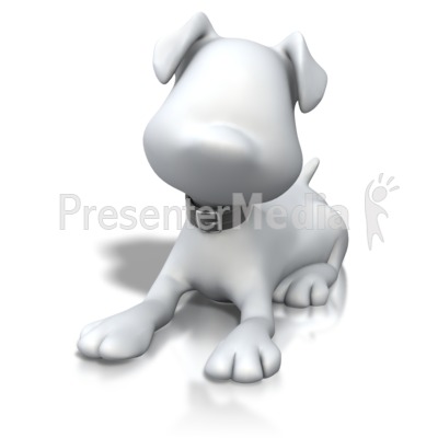 Stick Figure Dog Laying Down Presentation clipart