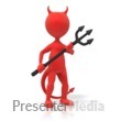 Red Devil Figure - Presentation Clipart