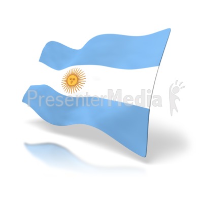 Argentina Flag - Signs and Symbols - Great Clipart for Presentations - www.PresenterMedia.com