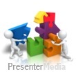 Puzzle Pieces House Teamwork - Presentation Clipart