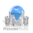 People Ring the Earth - Presentation Clipart