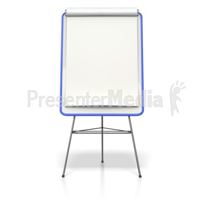 Blank Colored Presentation Flip Board Presentation clipart