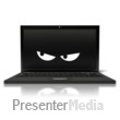 Black Laptop Spy Watch Presentation clipart