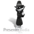 Spy Packing Some Heat Presentation clipart