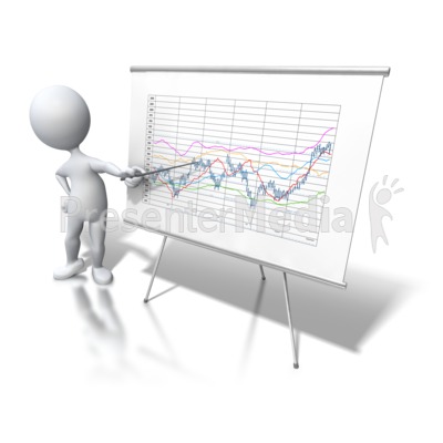 Stick Figure Chart Data Trend Presentation clipart