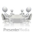 Stick Figure Conference Table Meeting Presentation clipart
