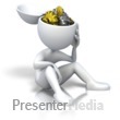 Stick Figure Gears Turning Presentation clipart