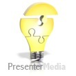 Light Bulb Puzzle Assemble Presentation clipart