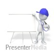 Coach With Whiteboard - Presentation Clipart