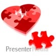 Heart Puzzle Piece Missing  Presentation clipart