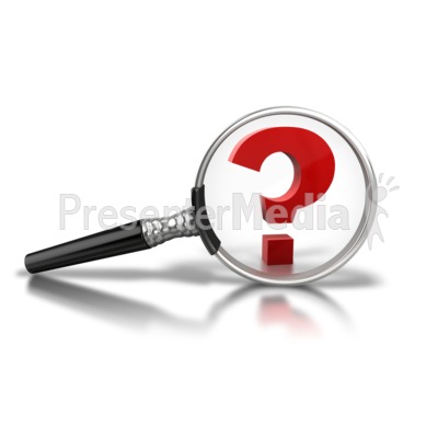 Magnify Question Mark Presentation clipart