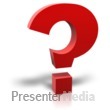 Single Red Question Mark - Presentation Clipart