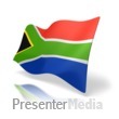 South Africa Flag Perspective Presentation clipart