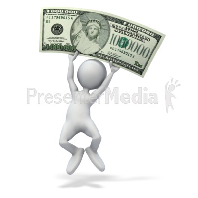 Happy Money Million Dollars Presentation clipart