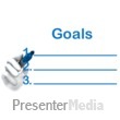 Write Your Goals Here Presentation clipart