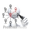 Stick Figure Drawing People Connect Presentation clipart