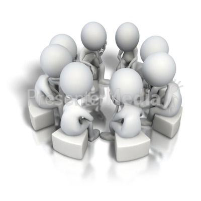 Corporate Circle Think Tank Presentation clipart