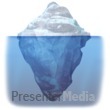 Iceberg Submerged - Presentation Clipart