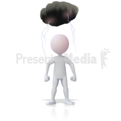 Mad Stick Figure Presentation clipart