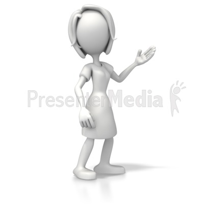 Woman Casual Pose 2 Presentation clipart
