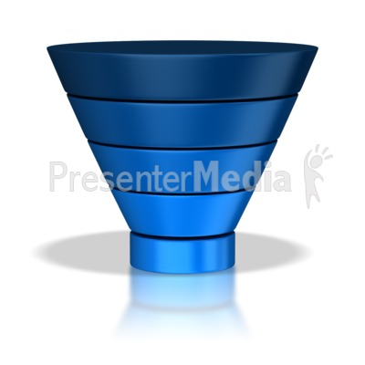 Five Part Funnel Presentation clipart