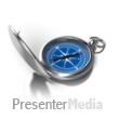Opened Compass Direction - Presentation Clipart