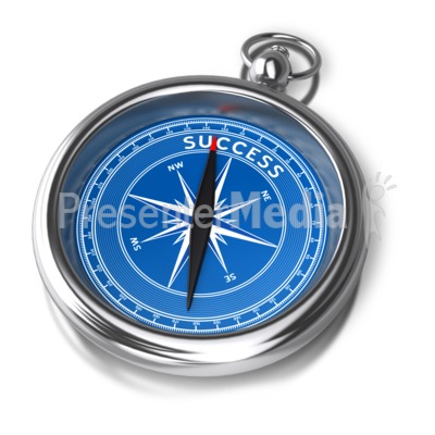 Compass Success Direction Presentation clipart