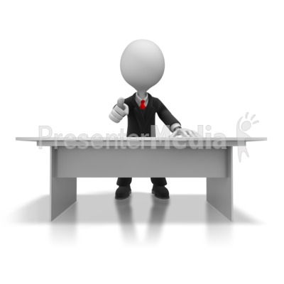 Boss Pointing Presentation clipart