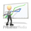 Business Stick Figure Drawing Graph Presentation clipart