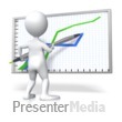 Stick Figure Drawing Graph Presentation clipart