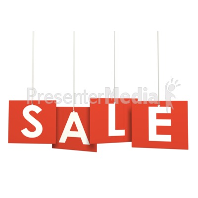 Multi Level Sign Sale Presentation clipart