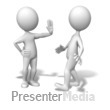 Stick Figure Stop Back Up Presentation clipart